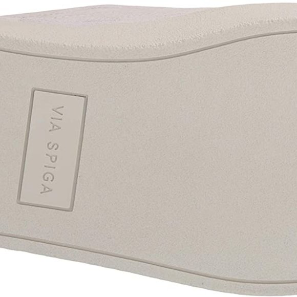 Via Spiga Markie Milk Leather Platform Sneakers - Picture 4 of 6